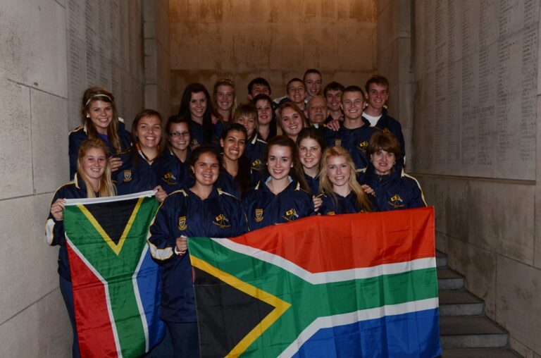Exchange students Pretoria remember South-Africans killed in action